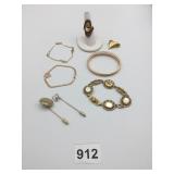 BRACELETS BANGLE CHAIN STICK PINS RING SIZE 7