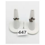 SILVER RINGS ONE INLAY ONE DOLPHINS SIZE 7 TOTAL