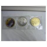 1- 911, 1 CIVIL WAR, 1 PRINCESS DIANA MEDALS