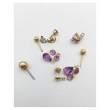 GOLD TONE EARRING PIECES