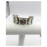 MEXICO CUFF BRACELET INLAY FLOWER