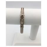 SILVER 925 BRACELET WOVEN BAND
