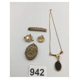 LOCKET PENDANTS HAIR BARRETTE PENDANT NECKLACE