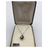 CULTURED PEARL NECKLACE SILVER 925 BOXED