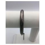 HINGED BANGLE BRACELET ETCHED