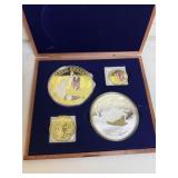GOLD RUSH COMMEMORATIVE SET W/ JUMBO COINS - IN