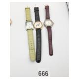 WRIST WATCHES TIMEX INDIGO DOBERMAN GREEN LEATHER