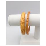BANGLE BRACELETS LUCITE? BAKELITE?