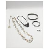 CYNTHIA DESSERT STUDDED COLLAR BRACELET BRAIDED