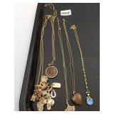 PENDANT NECKLACES MOONSTONE TIGER EYE HEART