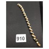 BRACELET 7" SMOOTH AND TEXTURED LINKS