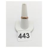 375 GOLD BAND RING SIZE 8.5 WEIGHT 2.36G