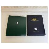 BOOK W/ 7 PROOF FOREIGN COINAGE AND EMPTY COIN