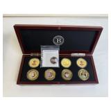 PRINCESS DIANA W/ ENGLISH PENNY IN WOOD