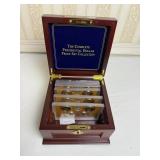 PARTIAL PRESIDENT DOLLAR PROOF COLLECTION IN WOOD