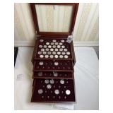 STATE QUARTER DISPLAY W/ 54 INCOMPLETE IN