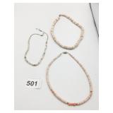 SEASHELL NECKLACES EYEGLASS HOLDER SILVER TONE