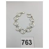 SILVER DOLPHIN RING LINKS BRACELET ,391 OZT