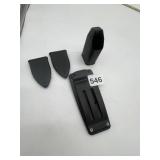 BELT MOUNT KNIFE WITH MAG RELOADING DEVICE