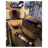 2.5 LB. WEIGHT, WOODEN TIERED STAND, MAGAZINE