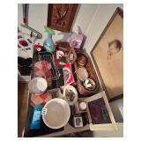 BASKETS, FEBREZE, HAEGER PLANTER, BUTTONS, ETC.