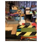 ITEMS ON KITCHEN COUNTER, SOME EMPTY CONTAINERS,