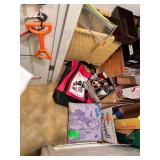 CONTENTS OF CLOSET, GIRL TALK PILLOW, BOOK