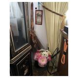 ITEMS ON WALL NEXT TO CURIO IN LIVING ROOM, C