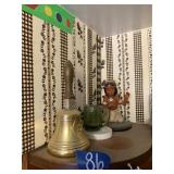 INDIAN FIGURINE, BRASSY BELL, MINI MUG