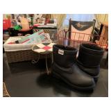 WEATHERPROOF WINTER BOOTS (SOME CHIPS), WIRE AND