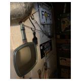 ITEMS ON BLOCK WALL NEXT TO FURNADE, LICENSE