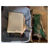 BINS OF HANGERS, PLASTIC, WIRE, LINGERIE, PLASTIC