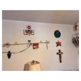 CRUCIFIX, IRISH BLESSING, BLANKET ROD