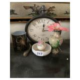 ASIAN STYLE VASE, THE EGG LADY EGG ON STAND,