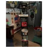 METAL STAND AND CONTENTS INCLUDING BOWLS AND