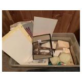 HEAVY DUTY STAPLER, RANDOM OFFICE SUPPLIES IN