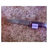 BOWIE ORIGINAL KNIFE FULL HANDLE WOOD WRAPPED