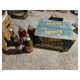 KOEHLER FLIP TOP CRATE W/ BEER BOTTLES INCL.