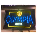 OLYMPIA LIGHT UP BEER SIGN GOOD CONDITION