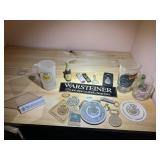 WARSTEINER BEER ITEMS, BOTTLE OPENERS, COASTERS,