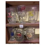 LITE BEER AND 5 OTHER BEER GLASSES