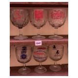 6 BEER GLASSES INCL. MILLER