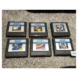 6 ATARI 5200 GAMES INCLUDING PAC MAN AND