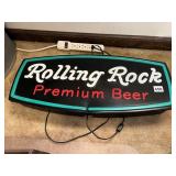 ROLLING ROCK PREMIUM BEER LIGHT UP SIGN