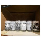 HEADLINE GLASSES 4 PITTSBURGH PRESS GLASS MAN ON