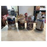FOUR BEER STEINS INCLUDING FOR ALL YOU DO THIS