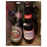 DISPLAY BOTTLES AMSTEL 1/2 BOTTLE AND BUDWEISER
