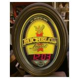 MICHELOBï¿½S OVAL DIGITAL CLOCK WORKS WELL