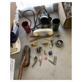 MOTOR, ALUM. CUPS, BRUSH, POCKET KNIFE