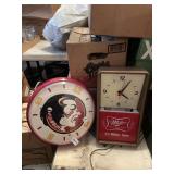 FL. STATE CLOCK & MILLER TIME CLOCK
